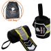 Super NADIAK Wristbands - Professional Wrist Support Cuffs for Weightlifting, Bodybuilding, and Fitness - Black/Yellow/Grey - Buy Online on GoSupps.com