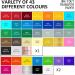 Lya Vinyl 55 Pack Permanent Adhesive Vinyl Sheets - 43 Color for Cutting Machine Craft Cutter - Ideal for Decor, Stickers, Party Decorations, and Car Decals - Buy Online on GoSupps.com