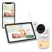 LeapFrog LF930HD 1080p Smart WiFi Remote Access Baby Monitor, 360 Pan & Tilt, 8X Zoom, 7 720p HD Display, Color Night Light, Color Night Vision, Sleep Tips, Two-Way Intercom, Smart Sensors