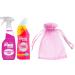 The Pink Stuff The Miracle Bathroom Foam Cleaner Spray 1Pk x 750ml + The Pink Stuff The Miracle Toilet Cleaner Gel 1Pk x 750ml + Our Gift for You: Organza Bag Size: 9x7x0.1cm
