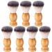 Yawdil Handmade Nylon Hair Brush for Men 7Pcs Shaving Brush Handmade Salon Tools for Men