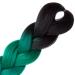 LDMY Ombre Black Green Blue Braiding Hair Extensions - 6pcs Jumbo Synthetic Hair 100g Each - Buy Online on GoSupps.com