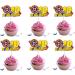 18pcs Rubber Gun Cupcake Toppers 10 for Boys Girls 10th Birthday Dart War Theme Party Supplies Bullet Target Gun Tenth Birthday Cake Decorations - Buy Online on GoSupps.com