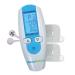 AccuRelief TENS Unit Muscle Stimulater Pain Relief System - Electric Muscle Stimulator with Electrodes for Neck Back and Full Body White and Blue