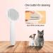 FuninCrea Self Cleaning Dog Grooming Brush - Stainless Steel Bristles for Pet Hair Removal and Massage - Pink - Buy Online on GoSupps.com