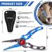 XTOUC Fishing Pliers | Titanium Alloy Clamp Head | Saltwater Resistant | Hook Remover & Line Cutter | Blue & Gray - Buy Online on GoSupps.com