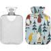 Shop Gnomes & Christmas Trees Hot Water Bottle | 2L Fleece Cover for Hot & Cold Compresses - International Shipping Available - Buy Online on GoSupps.com
