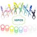 HBselect pacifier strap pacifier chain clip with baby silicone ring adapter for pacifier chains for baby boy girl (16 pcs) 16 pieces