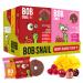 Bob Snail Healthy Snacks Sweet & Sour Family Pack - Fruit Rolls with Mango Raspberry & Cherry Candy box Fruit Snacks All Natural Healthy Snacks for kids No Added Sugar 80 pcs Pack / 800 gram candy bulk Mango Raspberry Cherry
