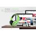 AUSDOM Lightweight Over-Ear Wired HiFi Stereo Headphones with Mic - Green - Buy Online on GoSupps.com