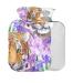 Tiger Flower Hot Water Bottle with Cover 1L Small Hot Water Bag for Pain Relief Back Pain Hot and Cold Therapy BPA Free