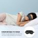 3pcs Silk Sleeping Mask Set for Girls - Black Eye Patch Hair Scrunchies & Storage Bag - Travel Accessories - Buy Online on GoSupps.com