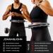 Johan & John Smart Weighted Hula Hoop - Infinity Hoop for Weight Loss & Fitness - Scandinavian Design - 28 Detachable Knots - Carrying Bag - Black - Buy Online on GoSupps.com