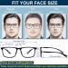Distance Nearsighted Glasses for Men & Women - Anti Blue Light Blocking TR90 Frame -1.5 Diopters for Myopia & Farsighted Vision - Buy Online on GoSupps.com