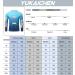 Yukaichen Men's Long-Sleeved Rashguard - Quick-Dry Breathable Swim Shirt in Color Gradient Blue for Surfing Fishing and Hiking - Buy Online on GoSupps.com