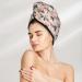 Floral Rose Microfiber Hair Towel - Soft & Super Absorbent Quick Dry Wrap for Long Curly & Thick Hair - Buy Online on GoSupps.com