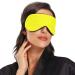 Adjustable Light Blocking Eye Mask for Men and Women - Ideal for Travel, Yoga, Meditation, and Deep Sleep - Breathable and Comfortable - Pure Yellow - Buy Online on GoSupps.com