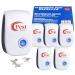 Ultrasound pest control 6 pieces electronic insect offset mosquito protection interiors ultrasound mouse defense plug-in pest repeller for mosquitoes insects spiders cockroache rats