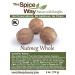 The Spice Way Nutmeg Whole - 4 oz: Premium Whole Nutmeg for Culinary Delights - Buy Online on GoSupps.com