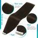 FSHINE Dark Brown Tape In Extensions 55cm - 50g Invisible Real Hair Extensions for Women - #2 - Buy Online on GoSupps.com
