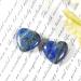 Soulful Healing Crystal Lapis Lazuli Heart Stones - 2Pcs 20mm Tumbled Worry Stones for Reiki Therapy and Stress Relief - Buy Online on GoSupps.com