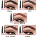 Mihqy Waterproof Dual Ended Eyebrow Pencil with Brow Brush - 2PCS Dark Brown - Buy Online on GoSupps.com