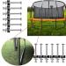 POROHOM 12 PCS Trampoline Replacement Screws - Anti-Loose Bolts and Nuts for Stability - Buy Online on GoSupps.com