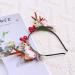 Minkissy Christmas Antler Headband Reindeer Ear Hair Hoop Christmas Floral Hairband Xmas Party Head Piece for Women Girls(Pattern 3) - Buy Online on GoSupps.com