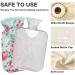 Vintage Roses Hot Water Bottle - 1L Transparent Heat Therapy | Naanle for Pain Relief & Comfort - Buy Online on GoSupps.com
