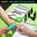 FANDAMEI 12pcs Nail Files Set with Cuticle Nipper, Buffer, Pusher, Brush - Manicure Kit Green - Buy Online on GoSupps.com