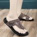 Men's Summer Travel Orthopedic Flip Flops | Bunion Relief Non-Slip Sandals | Comfortable Open Toe Beach Footwear | Perfect Gift for Dad - Size 6.5 Grey - Buy Online on GoSupps.com