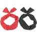 2 Pieces Women s Chiffon Head Wrap - Polka Dot & Paisley Elastic Stretch Headbands for Girls & Ladies - Stylish Hair Accessories - Buy Online on GoSupps.com
