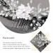 Unsutuo Silver Crystal Bridal Hair Comb with Pearl Accents - Wedding Hair Accessory for Women and Girls - Buy Online on GoSupps.com
