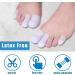 Bonuci 40-Piece Silicone Toe Protectors - Pain Relief for Ingrown Toenail & Corns - Breathable Toe Caps for Men & Women - 3 Sizes Available - Buy Online on GoSupps.com
