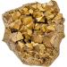 Crystal Rock Stone Electroplated Golden Crystal Mineral Crystal Specimen Natural Crystal Raw Gemstones Cluster for Home Decoration Crafts - Buy Online on GoSupps.com