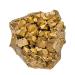 Shakven Crystal Geode Electroplated Golden Raw Crystal Clusters Mineral Specimen Natural Gemstone Ornament for Collection Meditation Home Decor Crafts