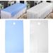 Ververt Touch Treatment Tablecloth - Breathable Oil-Resistant Beauty Salon Bed Linen | Waterproof Massage Cover with Face Hole | Perfect for Wellness Studios - White-Blue - Buy Online on GoSupps.com
