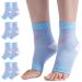 cheap4uk 4 Pairs Neuropathy Socks Plantar Fasciitis Foot Compression Socks Support for Men & Women Sports Injury Recovery Arch Support Anti-Slip Breathable Soothe Socks for Pain Relief S Blue