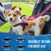 Slowton Double Strapping Dog Car Seat Belt - 2-in-1 Durable Elastic Design for Medium Dogs | Pink Fluorescent | Rotatable Stainless Steel Carabiner for Safe Travel - Buy Online on GoSupps.com