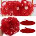 Red Color Hair Bun! iLUU 2pcs/pack Hot Red Synthetic Hair Bun Extensions Messy Hair Scrunchies Wavy Hair Pieces Hair Donut Updo Ponytail Extension Hair Buns for Women #1664 #1664-red - Buy Online on GoSupps.com