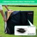 JMEXSUSS Heavy-Duty Regulation Size Cornhole Bag Carrying Case - Padded Shoulder Strap - Outdoor Games - Black - Buy Online on GoSupps.com