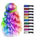 10 Color Hair Chalk for Girls Makeup Kit - New Hair Chalk Comb Temporary Washable Hair Color Dye for Kids - Birthday Halloween Christmas Gifts Toys for Girls Kids Age 6 7 8 9 10 11 12 Year Old Pink&Red&Rose Red&Dark Blue&L