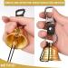 Solid Brass Bear Bells and Emergency Whistle Set for Hiking - Includes Carabiner for Survival Activities - Buy Online on GoSupps.com