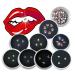 Chamon Tooth gems 18K Gilding Tooth gems 9 Boxes Size 3 to 5 mm Teeth gems Include Moon Teeth gems Teeth Jewelry Tooth gem Professional Starter kit Tooth gem Starter kit