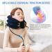 Adjustable Cervical Neck Traction Device - Navy Blue Neck Support & Massage Pillow for Spine Relief - Buy Online on GoSupps.com