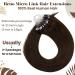 Hetto Microring Extensions - Real Brown Remy Hair Smooth 40cm & 50cm Dark Brown #4 - International Shipping Available - Buy Online on GoSupps.com