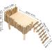 Topiky Hamster Guinea Pig Toy - Wooden Climbing House Bridge & Accessories for Mice & Rats - Buy Online on GoSupps.com