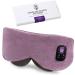 Aroma Season Heated Eye Mask Warm Eye Compress 4 Temperature Level Light-Blocking Cordless Heated Eye Mask Gift for Men Women(Purple)