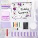 Whales Floral Wedding Survival Kit | Bride Emergency Supplies Canvas Bag for Bridal Shower & Engagement - Black Makeup Bag - Buy Online on GoSupps.com