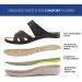 Ortho+Rest Women's Orthotic Slides | Comfortable Orthopedic Sandals with Arch Support | Walking Sandals - Size 9, Black - Buy Online on GoSupps.com